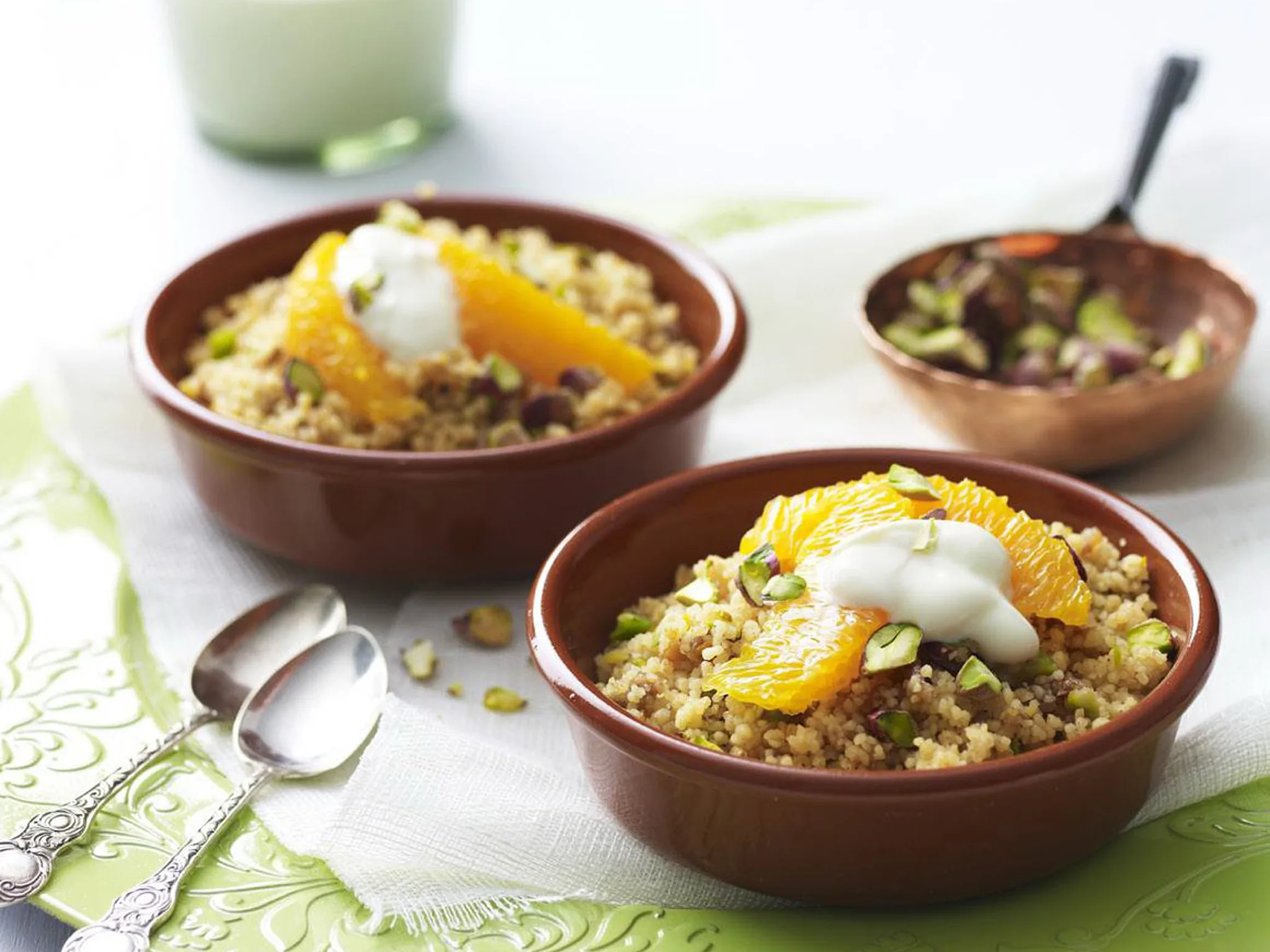 rosewater and orange couscous