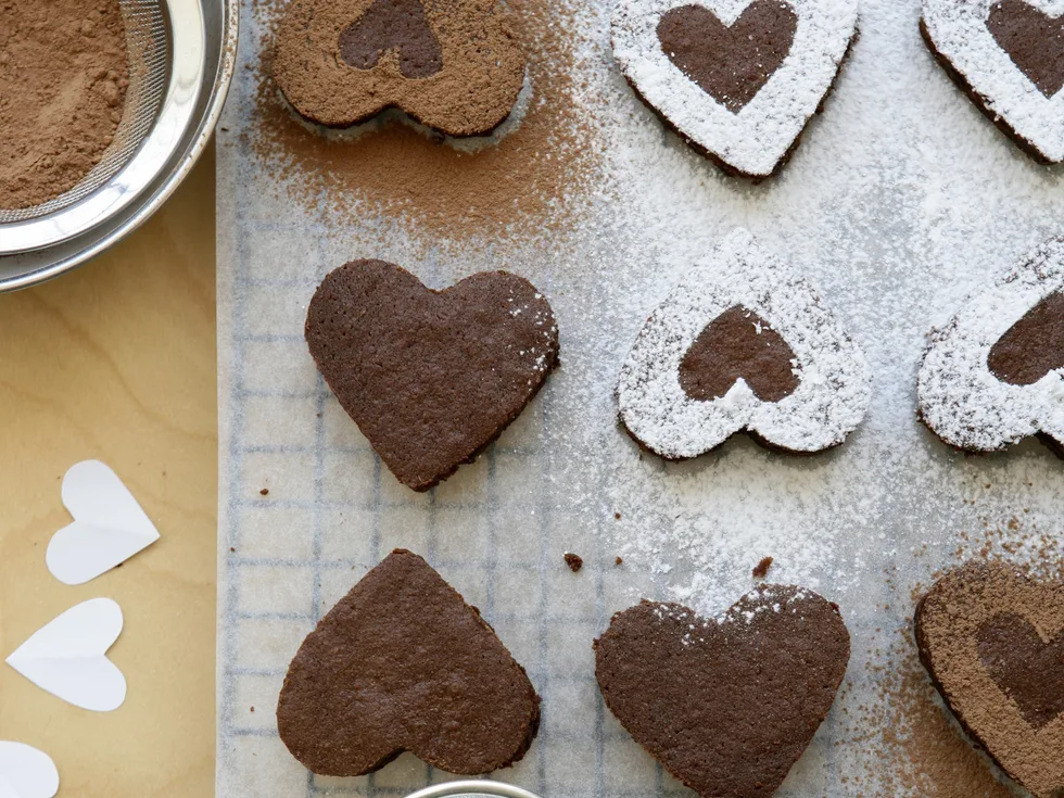 mud cake hearts