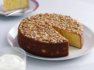 orange, almond and pine nut cake