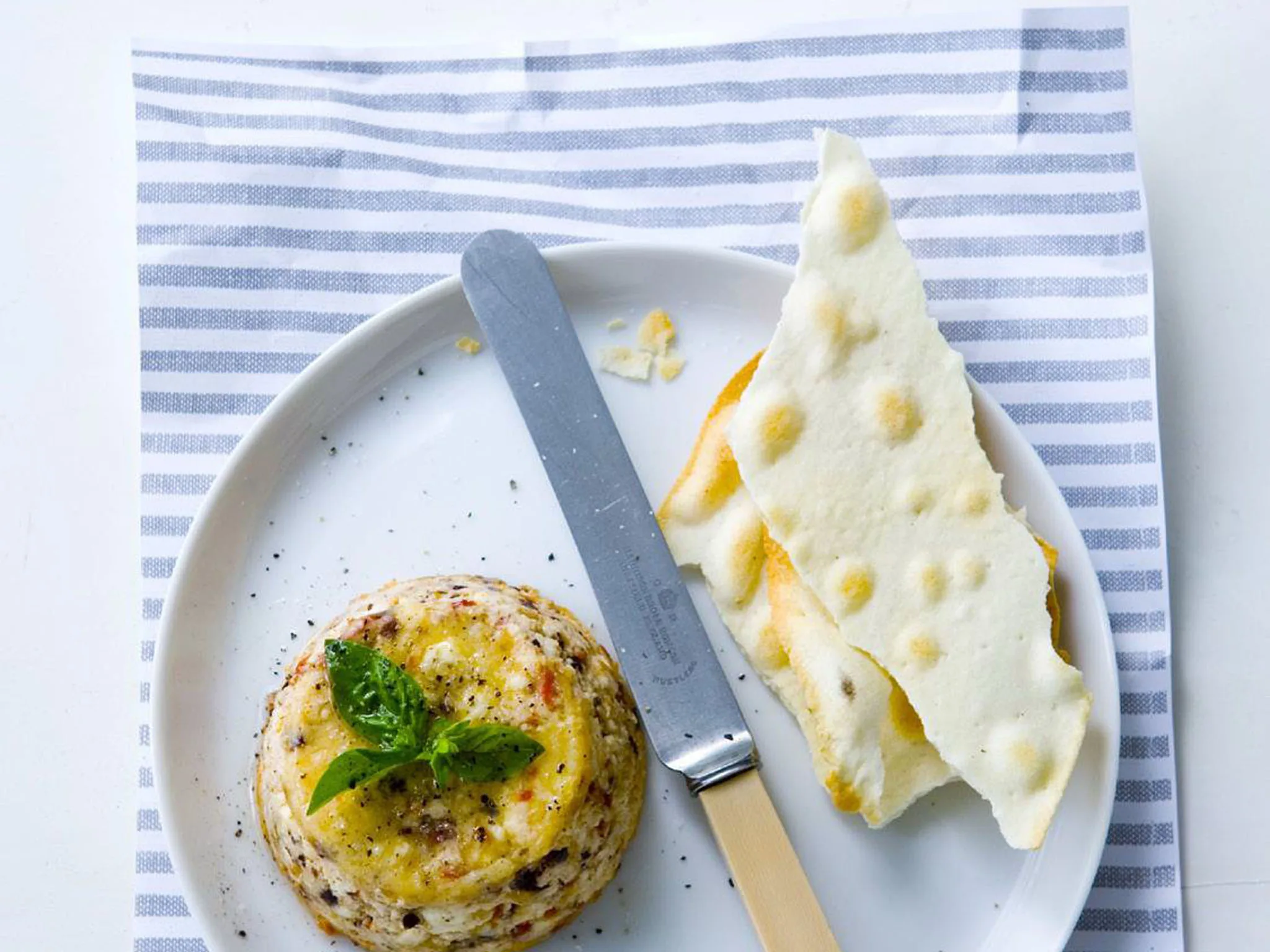 OLIVE AND TOMATO BAKED RICOTTA