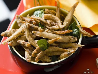 Crispy marinated whitebait