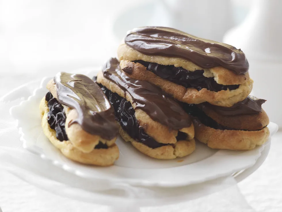 classic chocolate eclairs