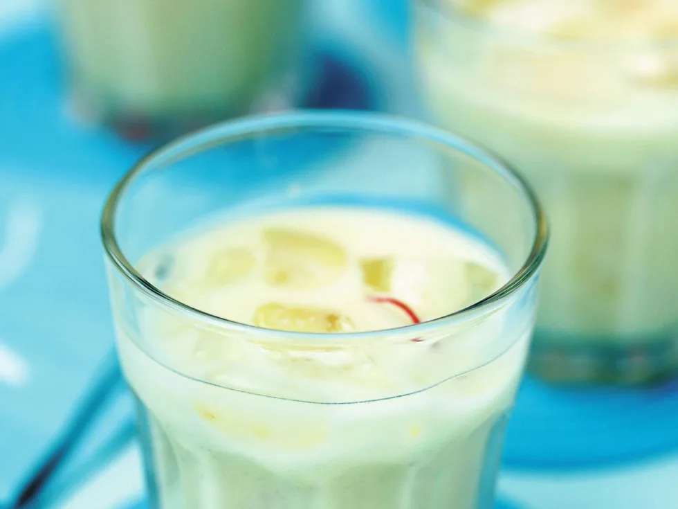 sweet saffron lassi