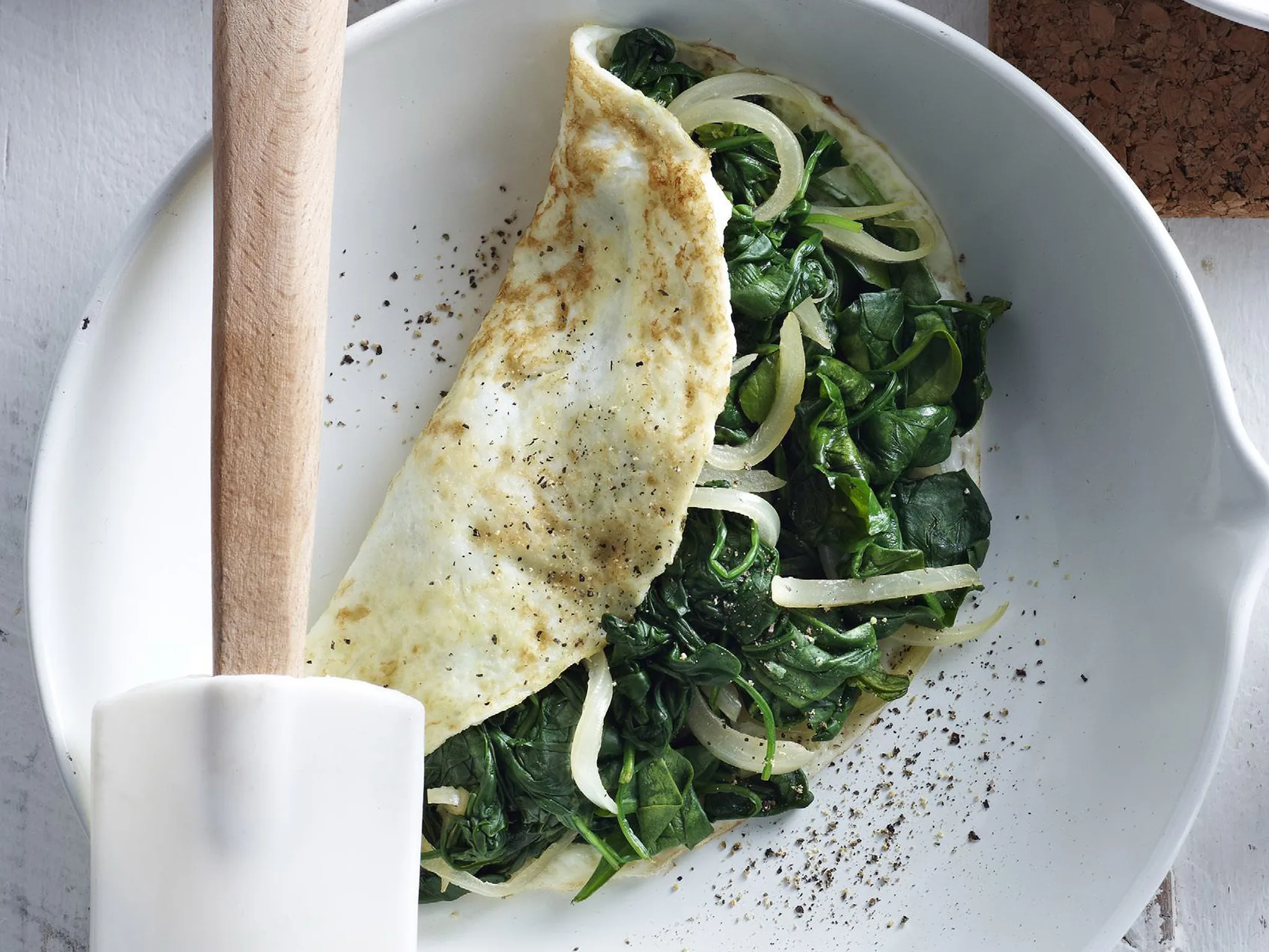 spinach omelettes