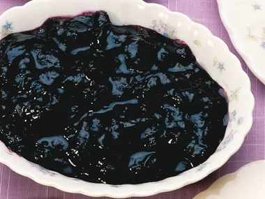 blueberry and passionfruit jam