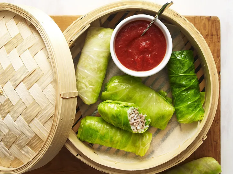 pork and cabbage rolls