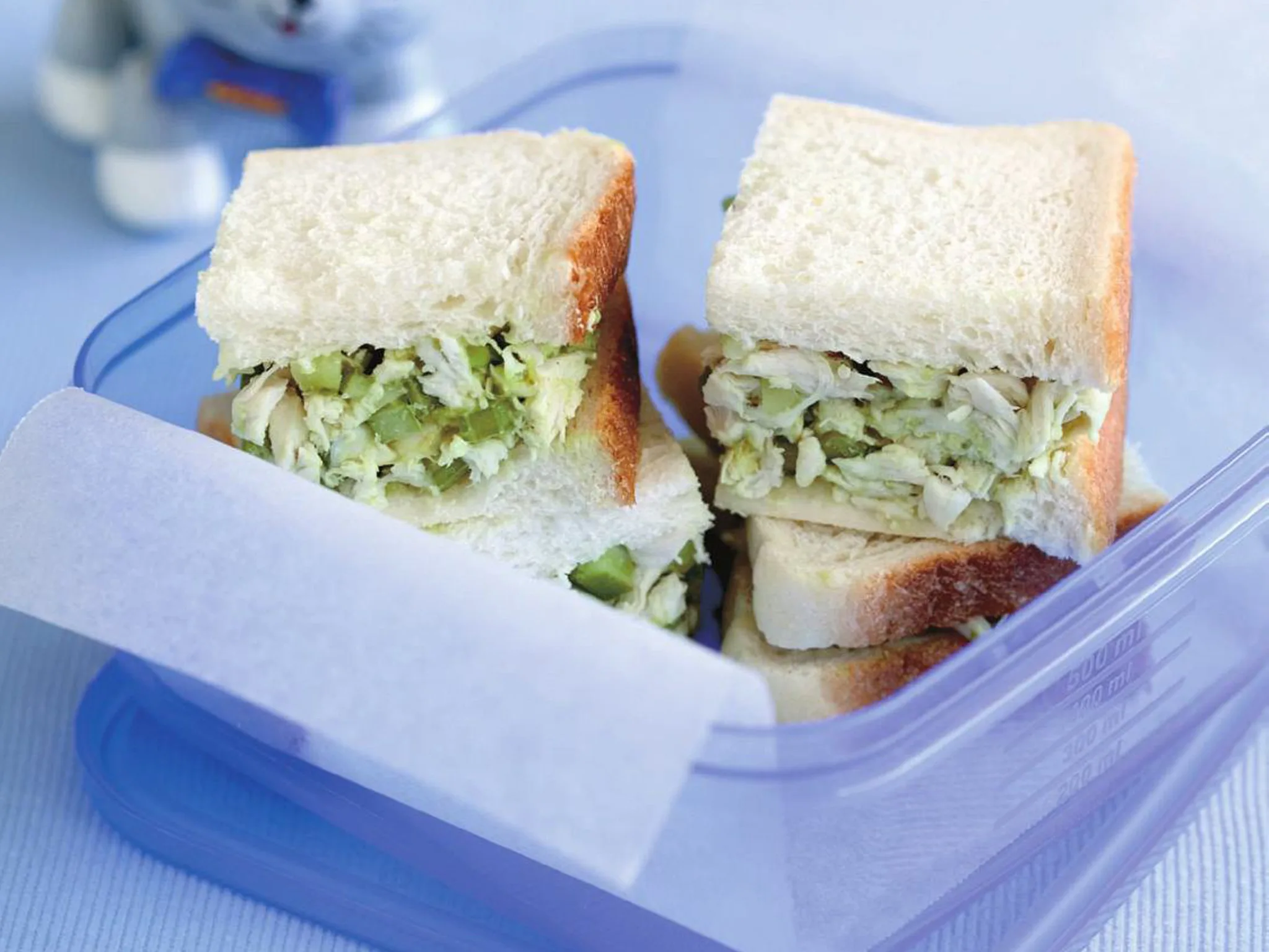 chicken, celery and avocado