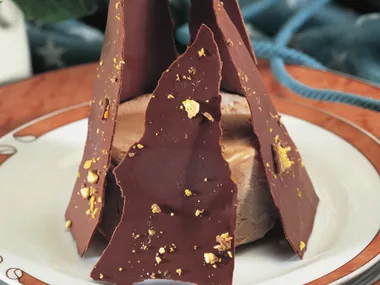 chocolate honeycomb ice-cream towers