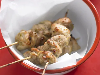 Chilli and coriander chicken skewers