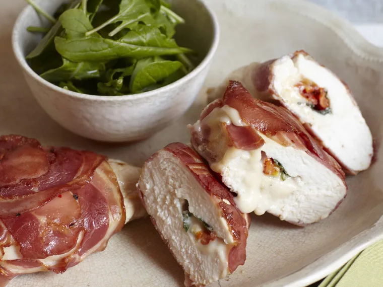 Gorgonzola and sage-stuffed chicken