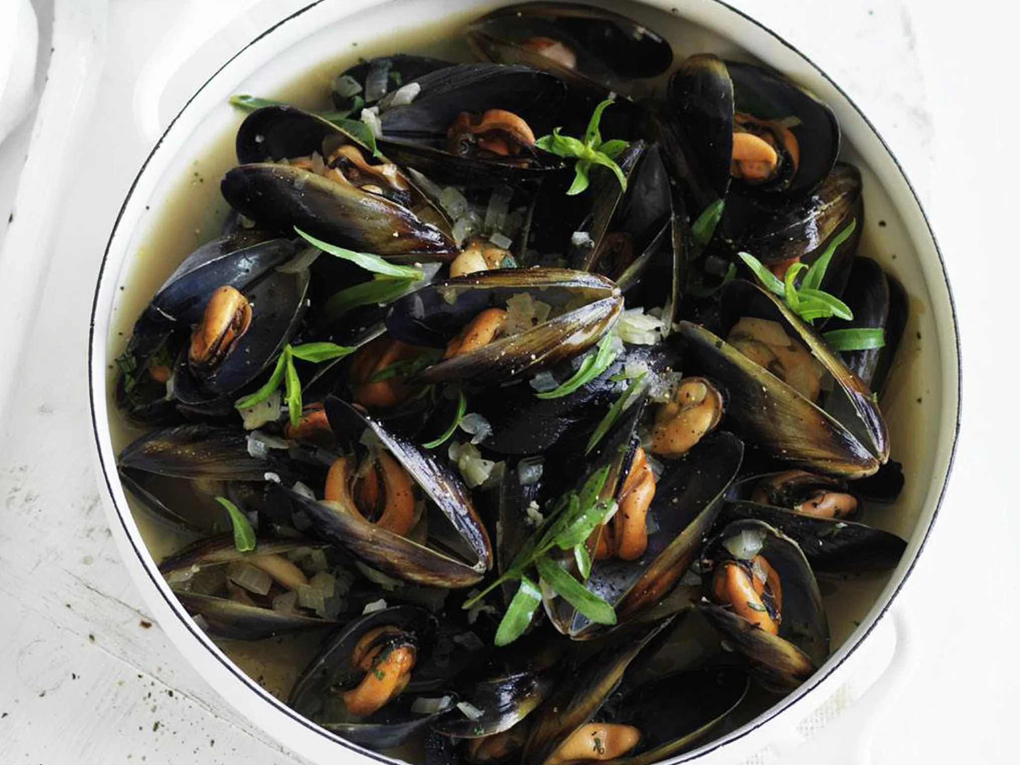 tarragon mussels