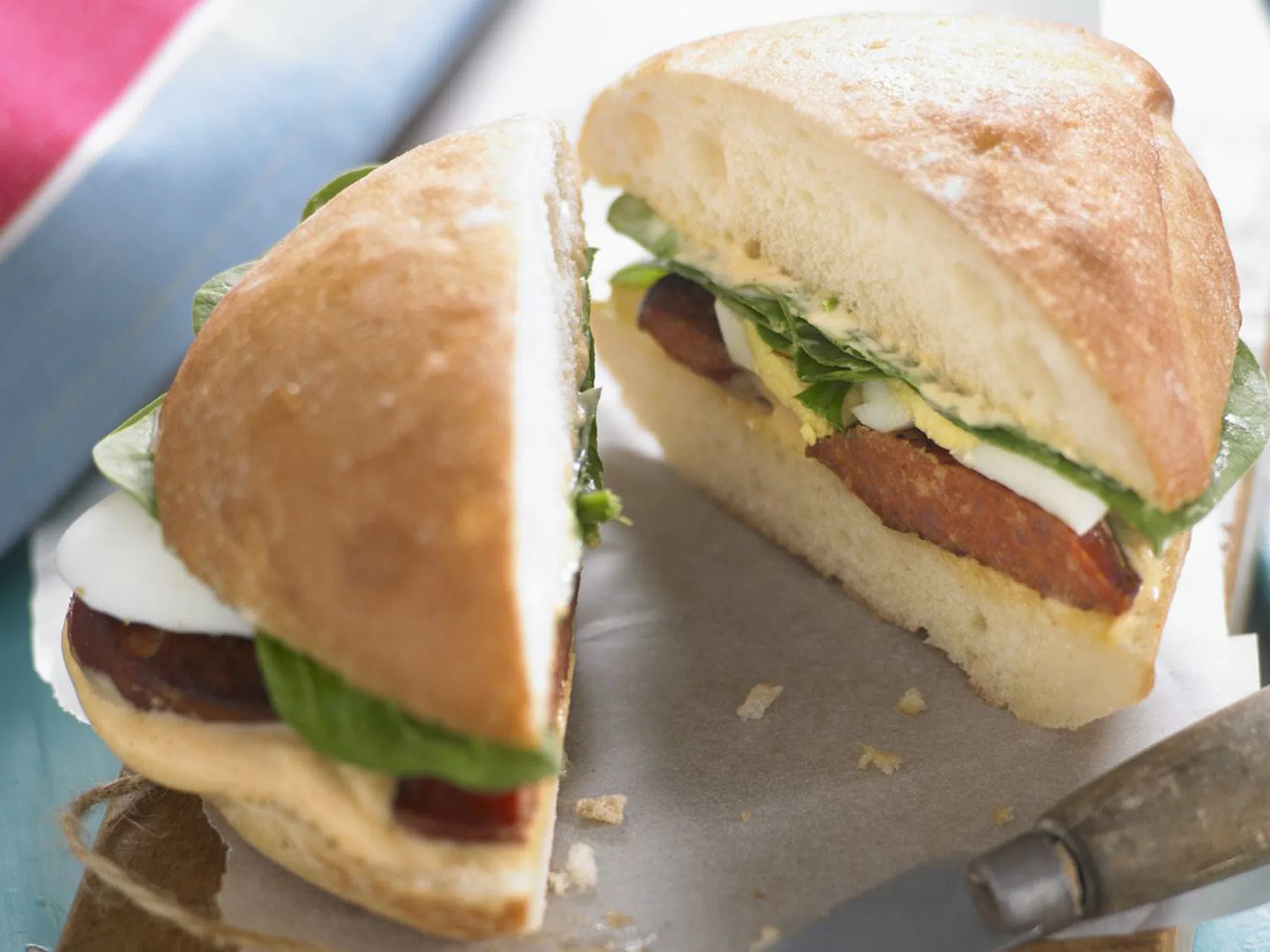 panini with chorizo and manchego
