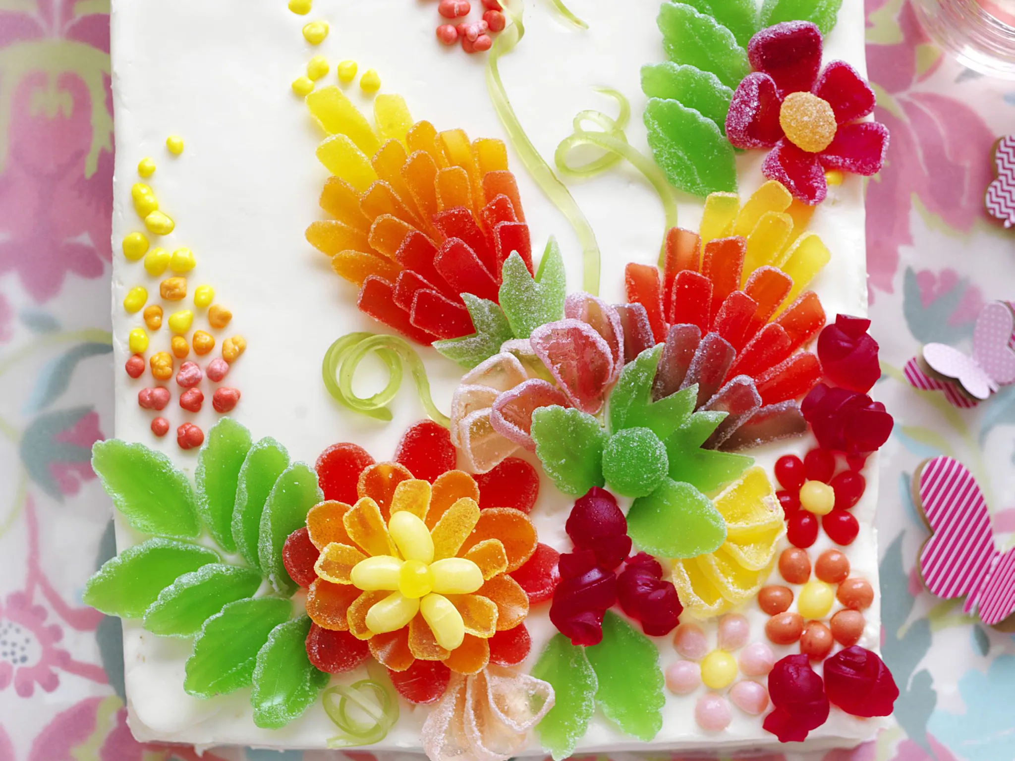 wildfire flower cake