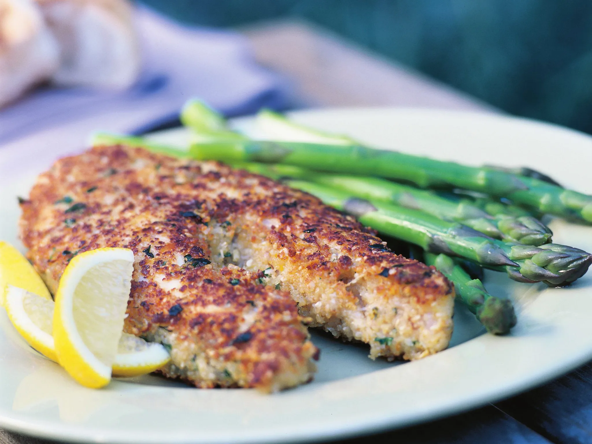 blue-eye with caper and herb crust