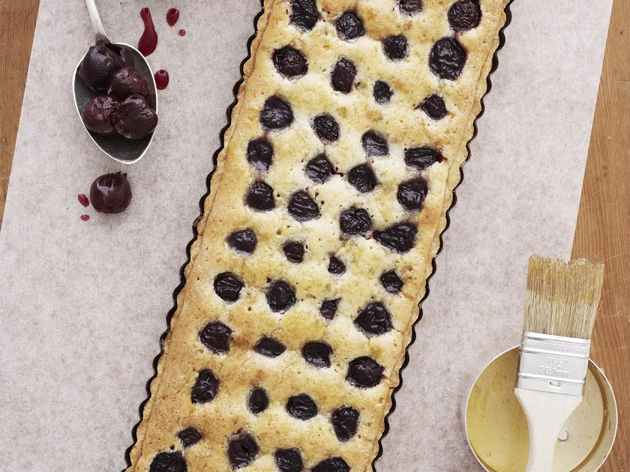 cherry almond tart