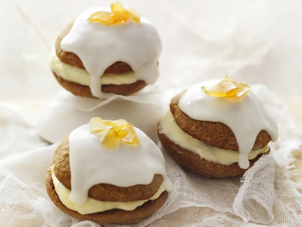 lemon ginger-spice whoopie pies