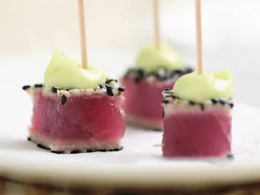 sesame-crusted tuna