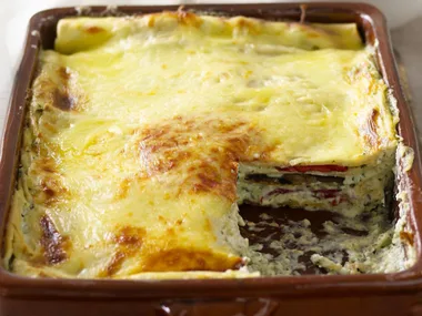 THREE-CHEESE VEGETARIAN LASAGNE