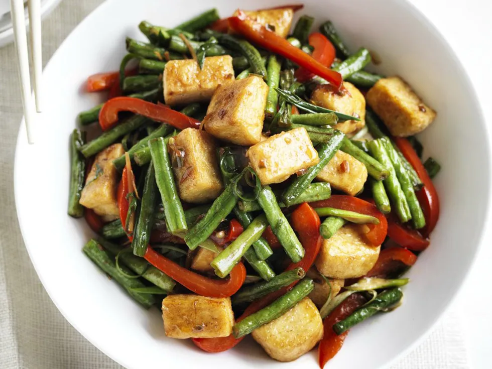 spicy tofu stir-fry