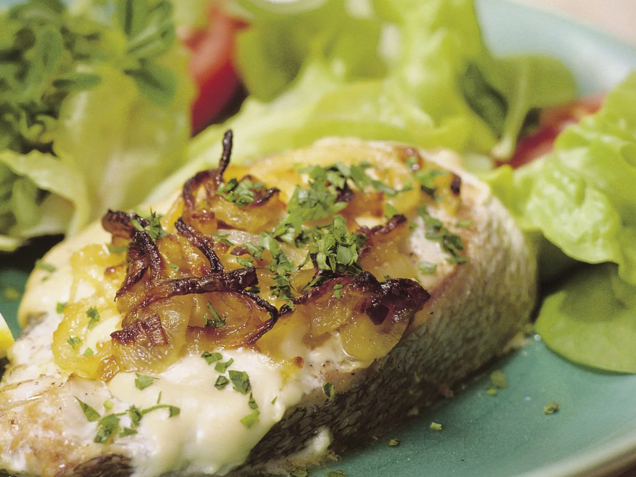 baked   fish cutlets with tahini