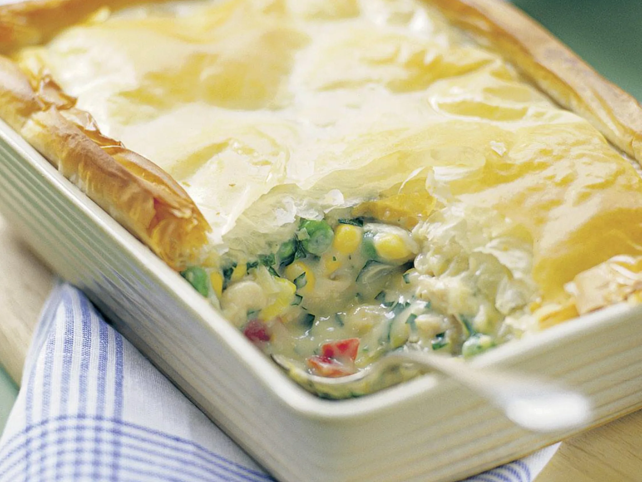 chicken and vegetable pie