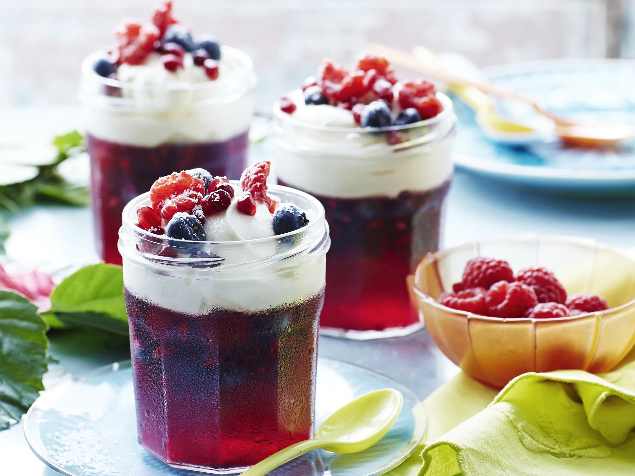BERRY JELLIES WITH LIQUEUR &MASCARPONE