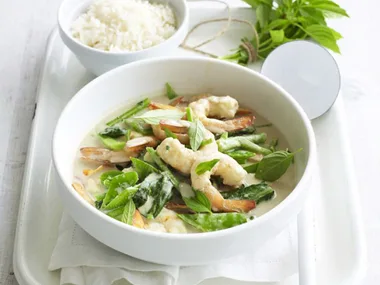 thai green prawn curry