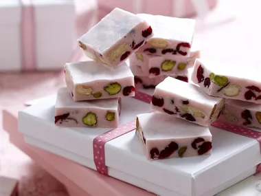 cranberry and nut nougat