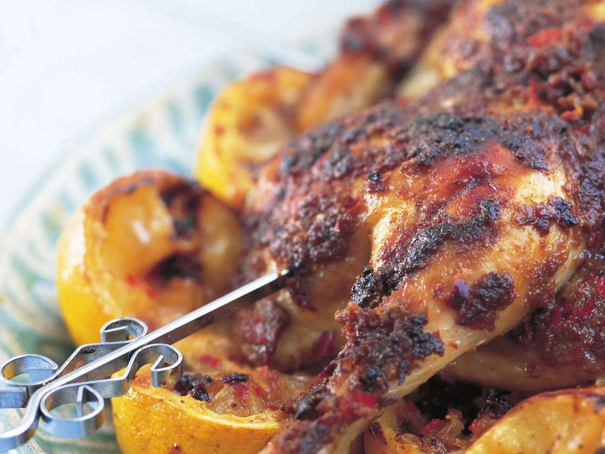 Mediterranean chicken with burghul salad