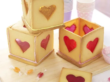 heart tea light boxes