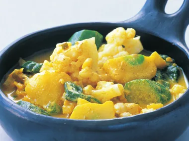 vegetable curry with yogurt