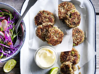 miso almond vegie patties