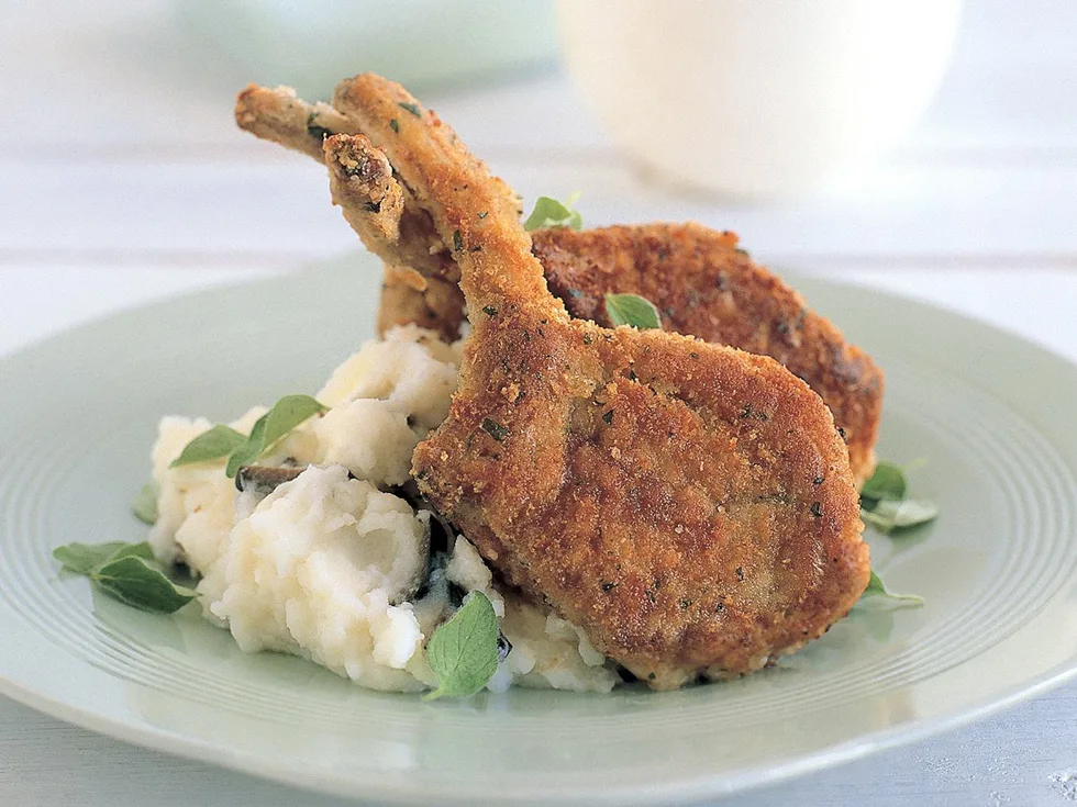 parmesan-crumbed lamb cutlets