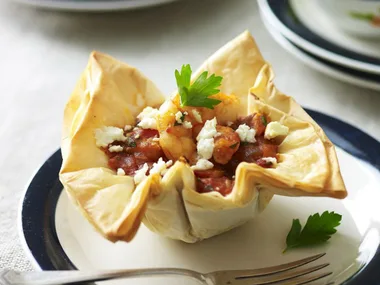 greek prawn pies