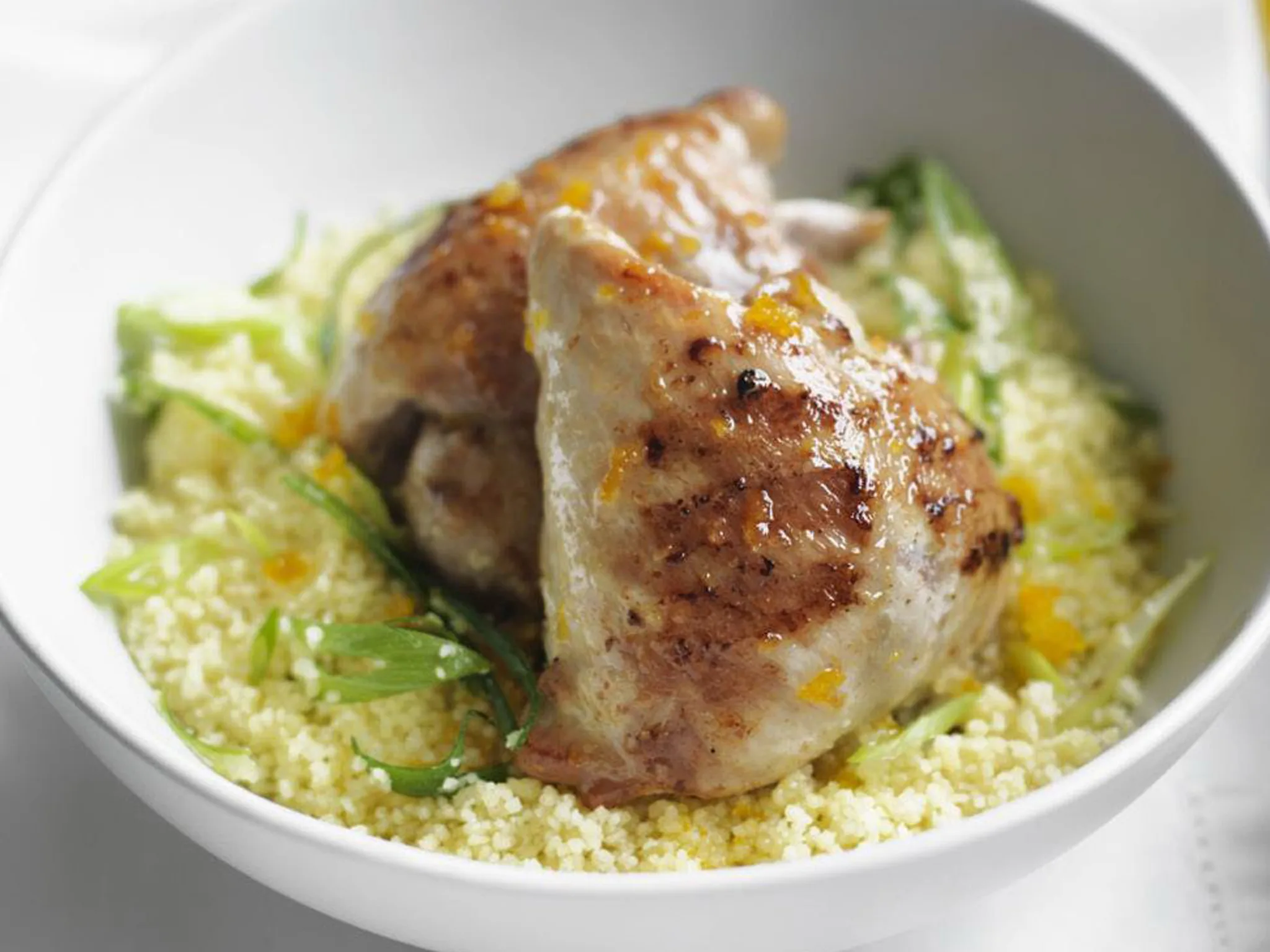 chicken thighs with burnt-orange sauce