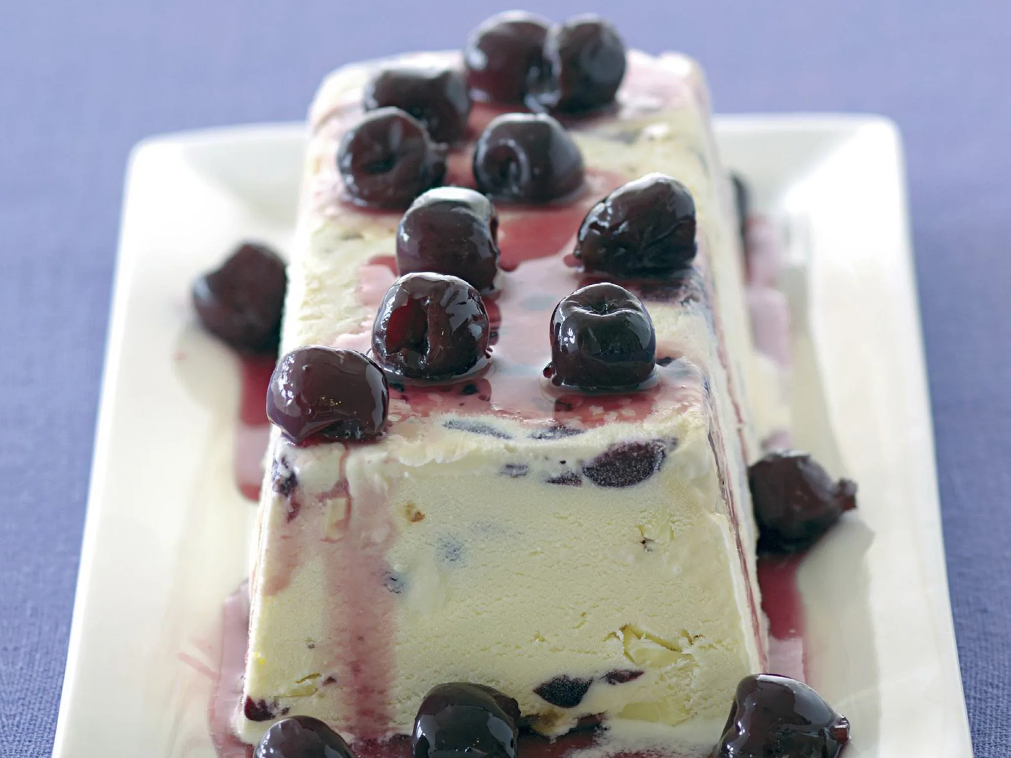 cherry white chocolate ice-cream