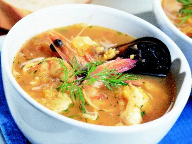 spicy seafood bouillabaisse