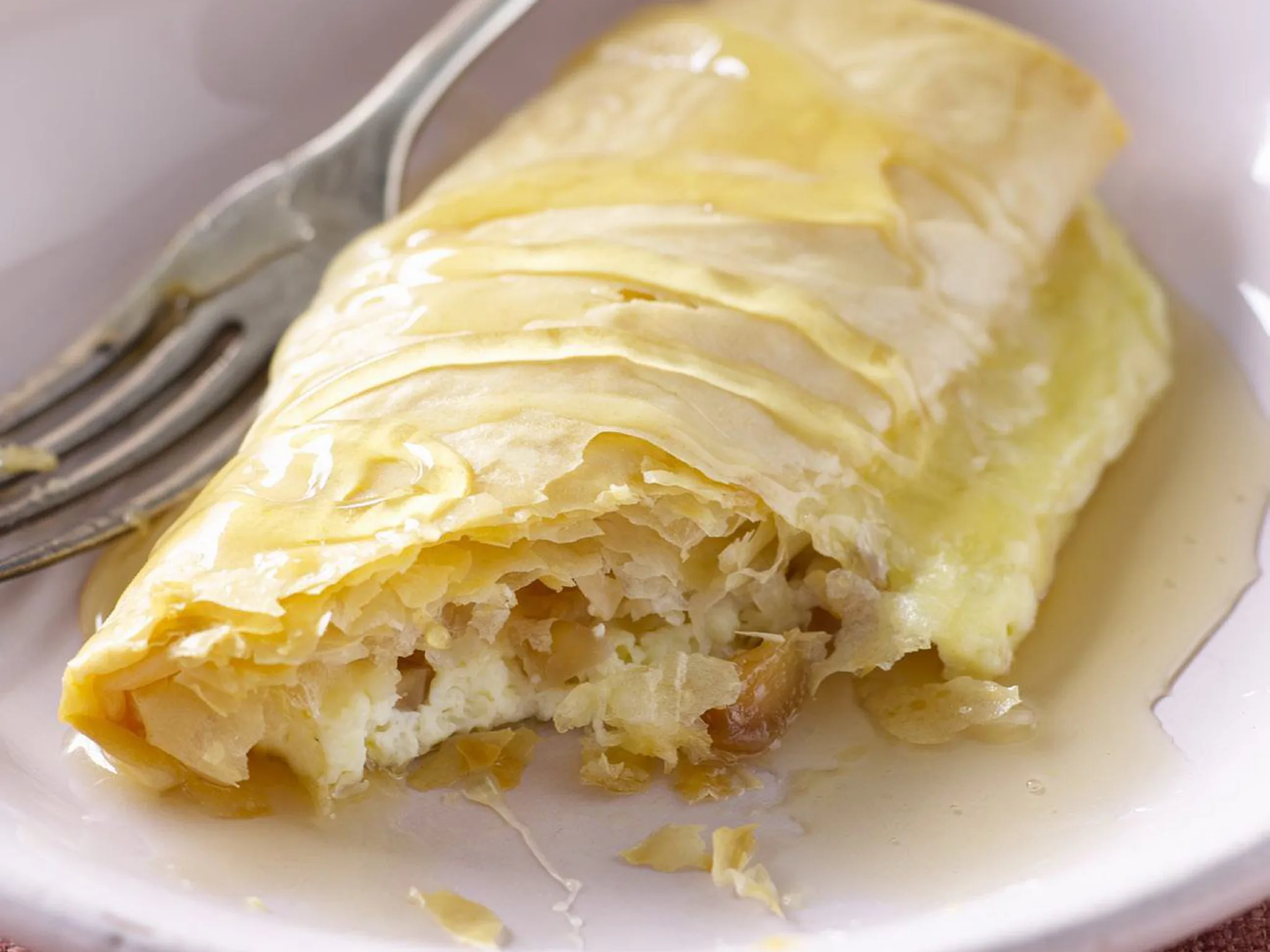 white chocolate and macadamia parcels