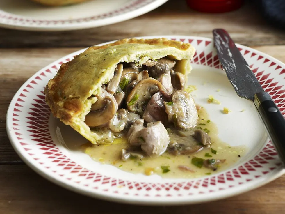 chicken, mushroom & tarragon pies