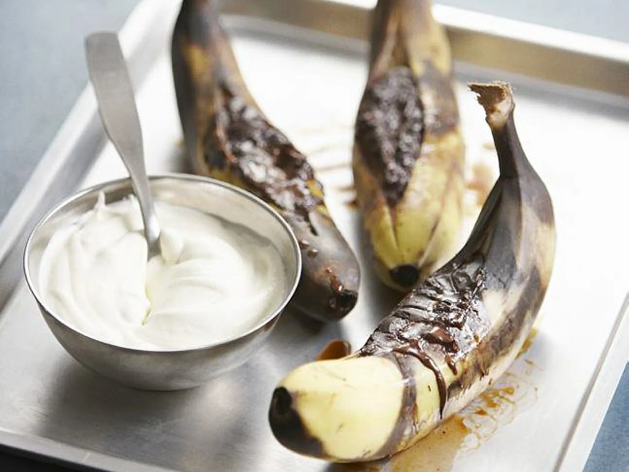 Chocolatey bbq bananas-image