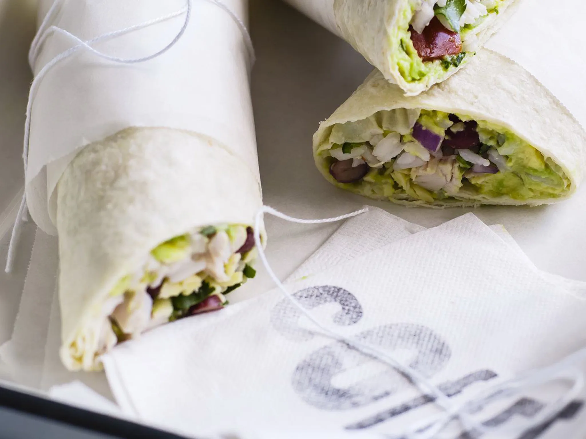CHICKEN AND BEAN BURRITOS