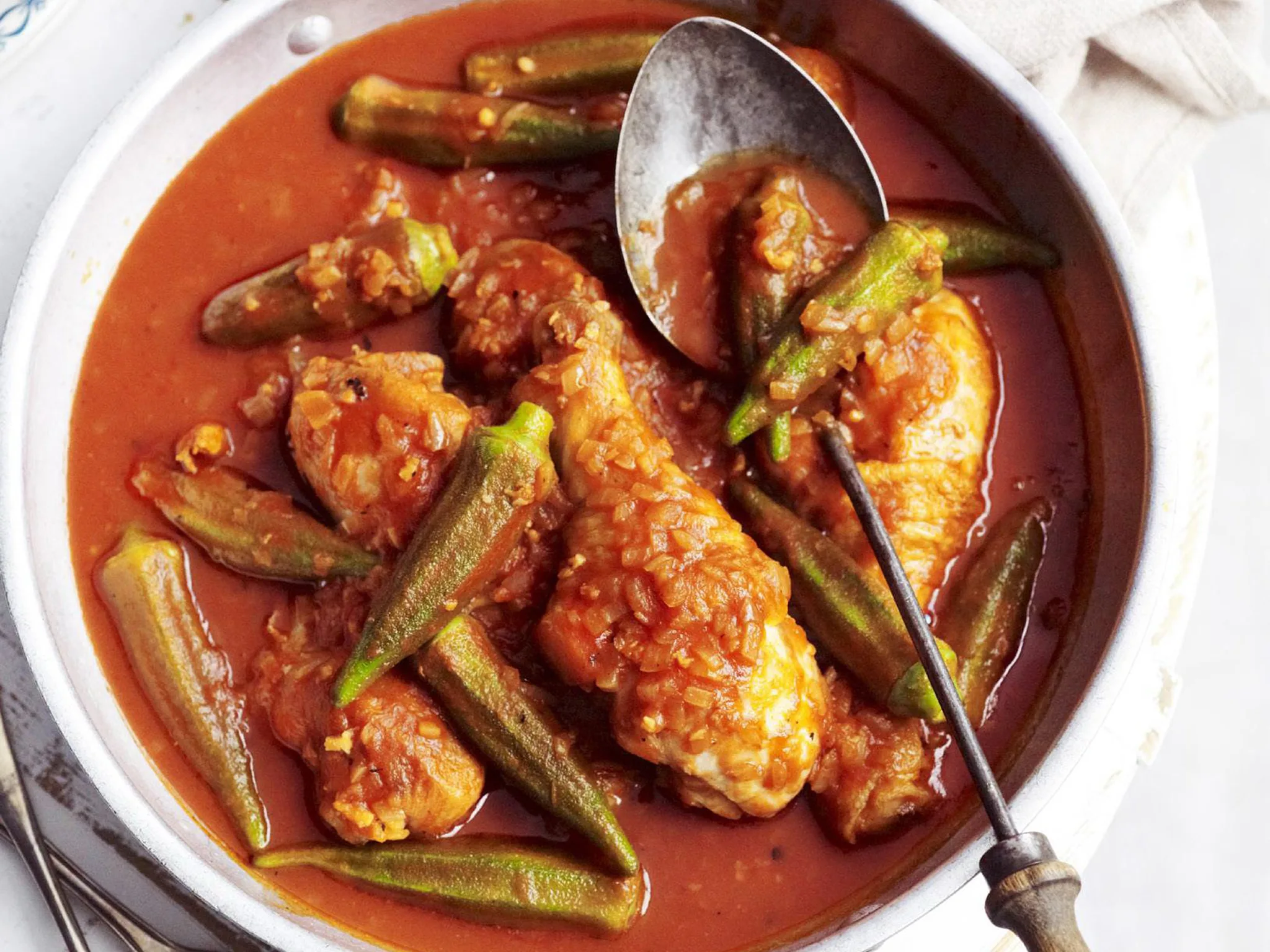 Chicken and okra stew