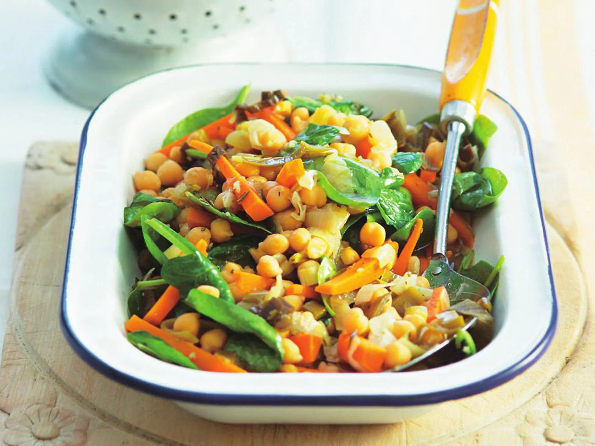 chickpea vegetable braise with cumin couscous