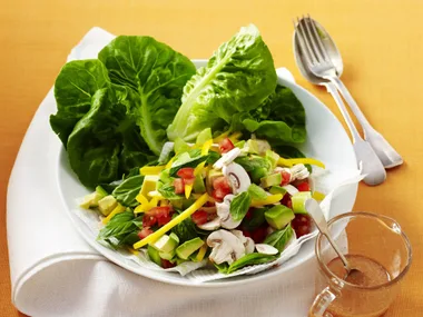 raw vegetable summer salad