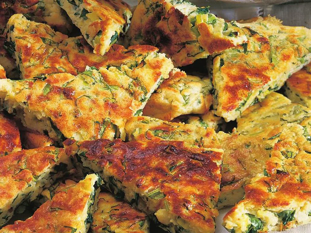 rocket polenta wedges