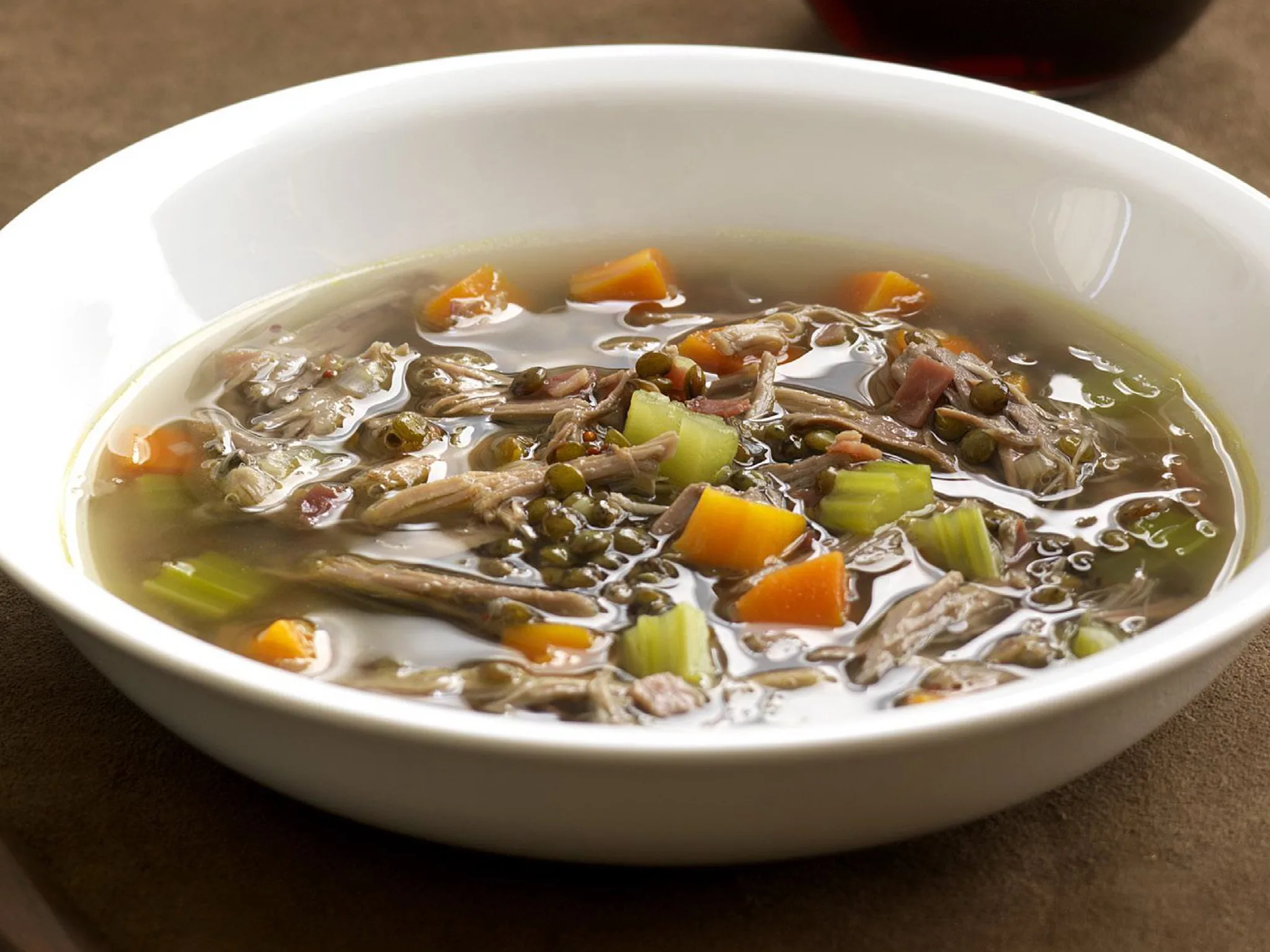 duck and lentil