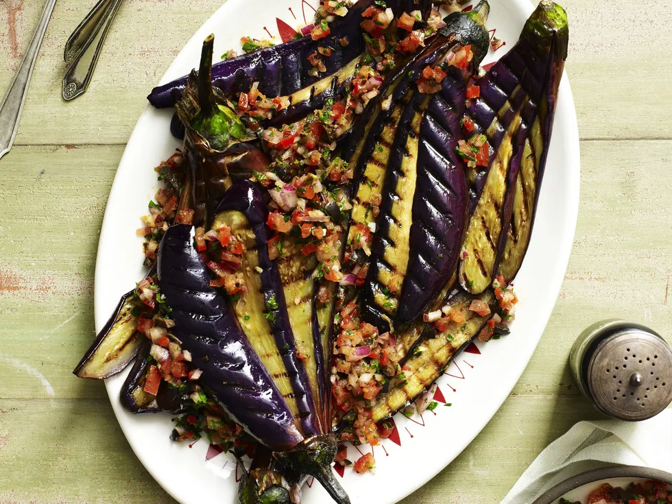 eggplant and tomato salad