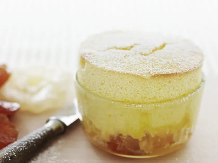 Orange Liqueur Soufflés with Macerated Fruits