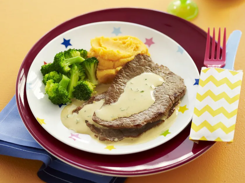 Veal with creamy thyme sauce | Women's Weekly Food