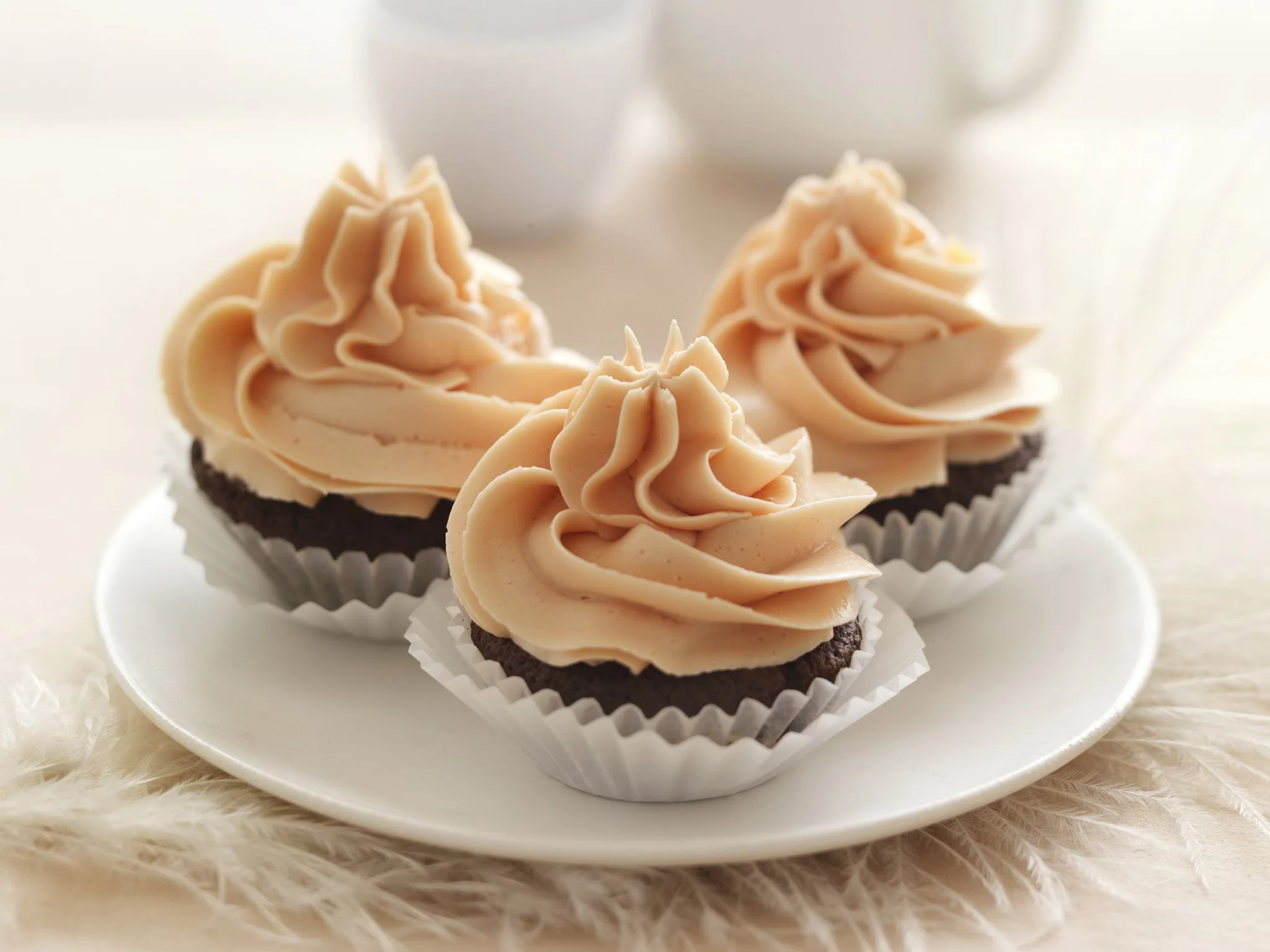 pink & brown cupcakes